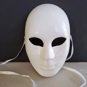 Creatology White Blank‎ Face Mask Halloween Cosplay Costume DIY Party